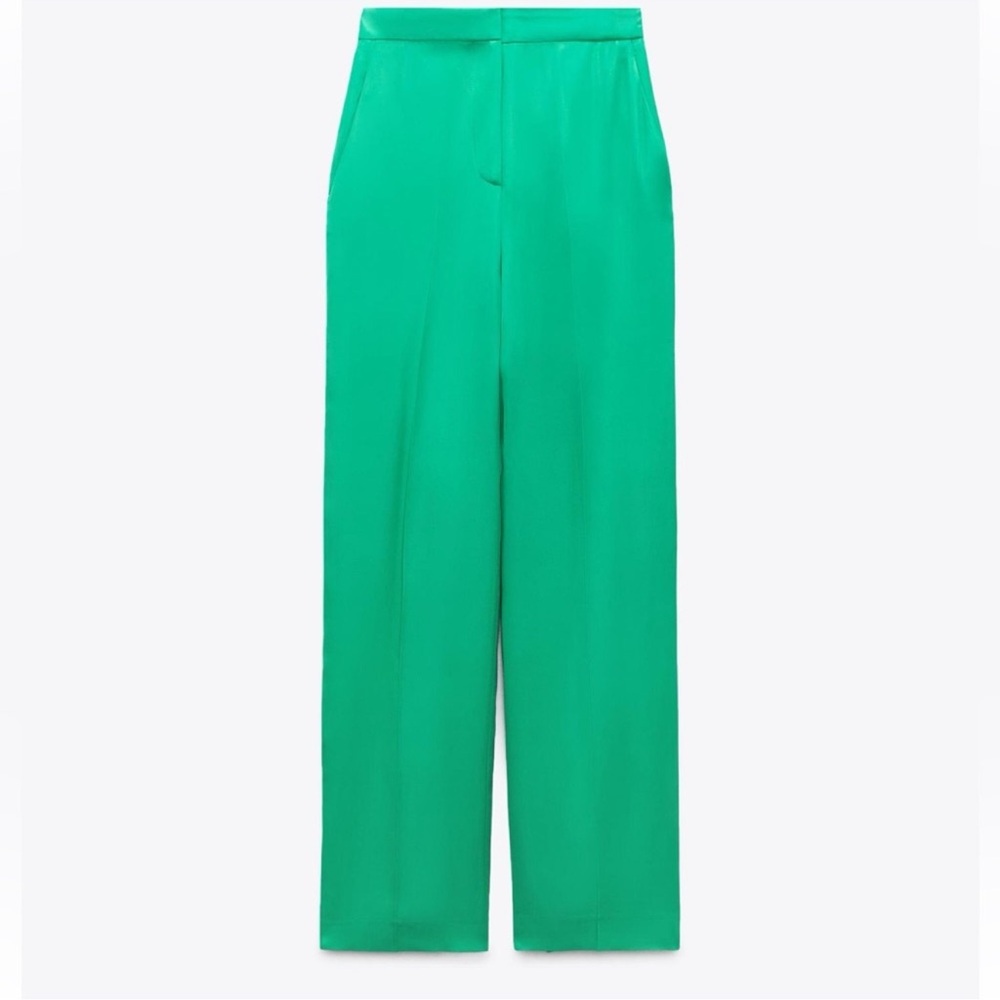 Zara wide leg satin pants